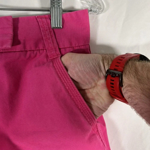 J. Crew Shorts Womens 2 Pink Chino Zip Button Classic Twill City Fit 100% Cotton - Picture 4 of 7